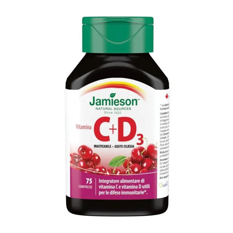 Jamieson
VITAMINA C + D masticabile  75 CPR