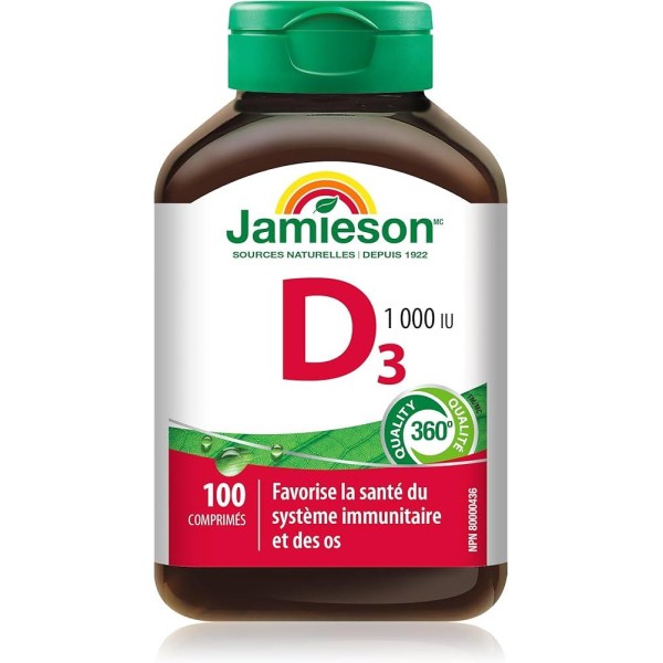 Jamieson 
VITAMINA D 1000 UI 100 CPR