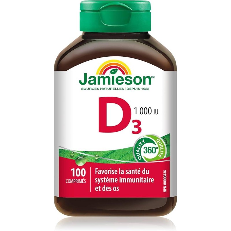 Jamieson 
VITAMINA D 1000 UI 100 CPR